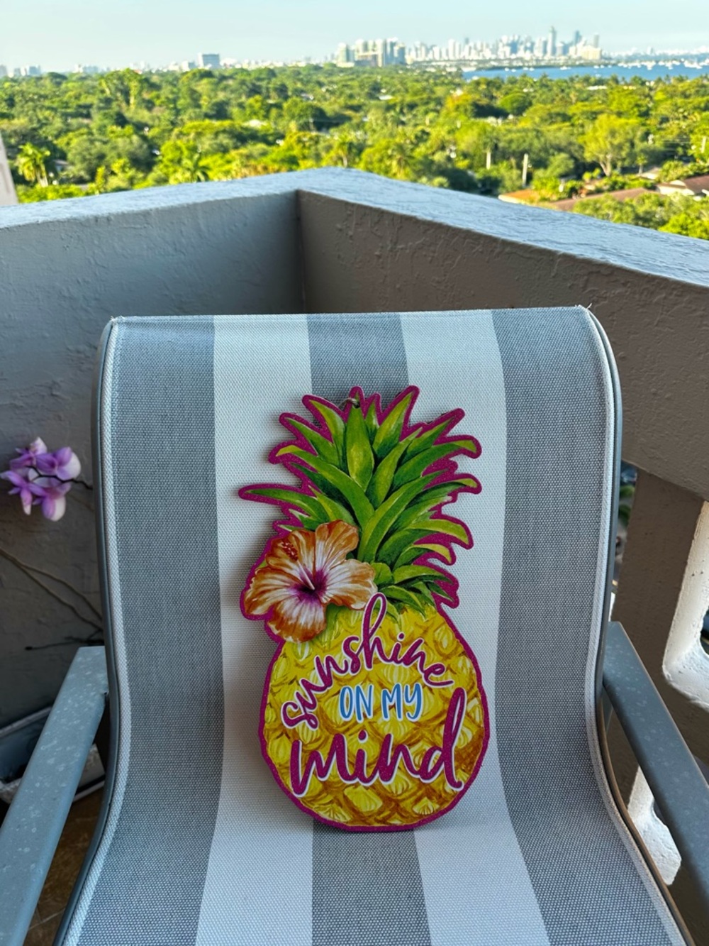 🍍 Tropical Fruit Summer Wall Decor Set of 2 NWT 🍊 - Picture 3 of 8